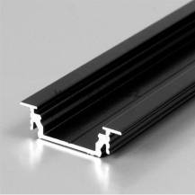 Obrázek k výrobku 5912 - Lišta na led pásek LAGUNA LL-03 vložená zafr. ČERNÁ ks/3m